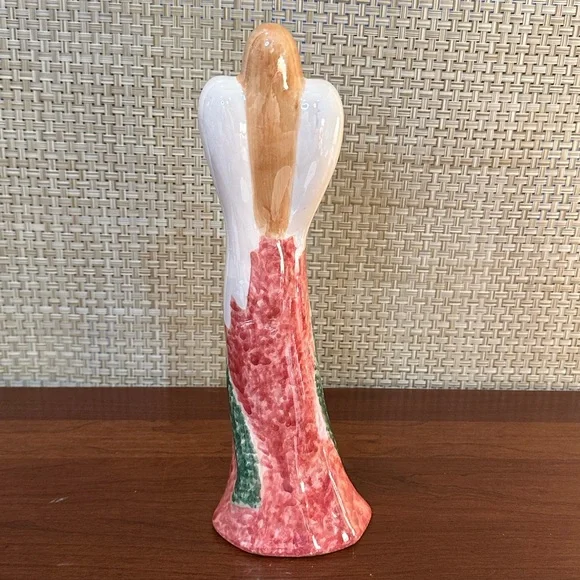 🎄🌟HP🌟NWOT Modern Iridescent Ceramic Pencil Angel Figurine - Picture 7 of 11